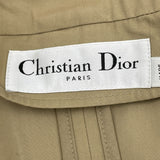 クリスチャン・ディオール Christian Dior BEE刺繍ロングトレンチコート 841M55A3332 ベージュ コットン レディース トレンチコート