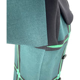 プラダ PRADA チェックウールロングコート P6646 グリーン ウール レディース その他アウター