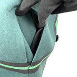 プラダ PRADA チェックウールロングコート P6646 グリーン ウール レディース その他アウター