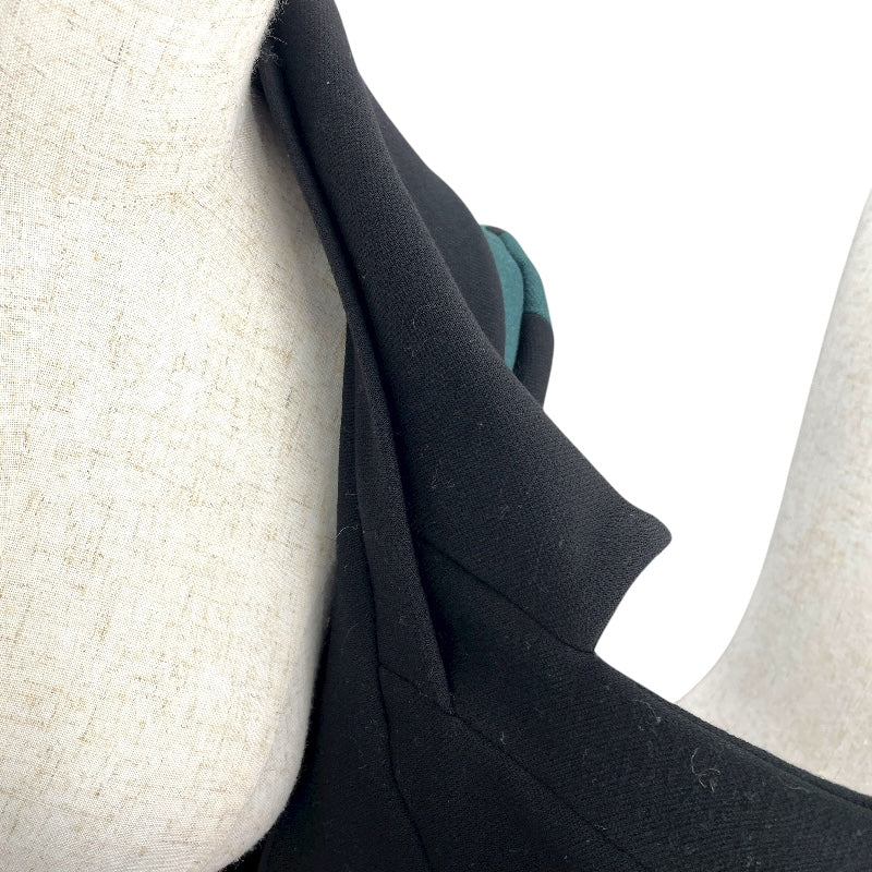 プラダ PRADA チェックウールロングコート P6646 グリーン ウール レディース その他アウター