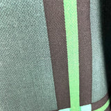 プラダ PRADA チェックウールロングコート P6646 グリーン ウール レディース その他アウター