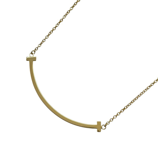 ティファニー TIFFANY＆CO Tスマイルネックレススモール ゴールド Au750 ジュエリー