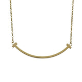 ティファニー TIFFANY＆CO Tスマイルネックレススモール ゴールド Au750 ジュエリー