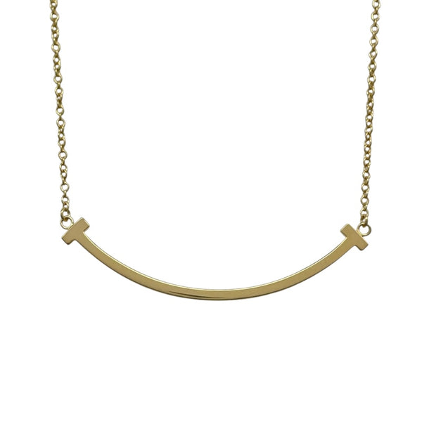 ティファニー TIFFANY＆CO Tスマイルネックレススモール ゴールド Au750 ジュエリー