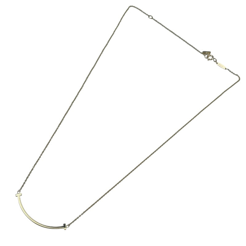 ティファニー TIFFANY＆CO Tスマイルネックレススモール ゴールド Au750 ジュエリー