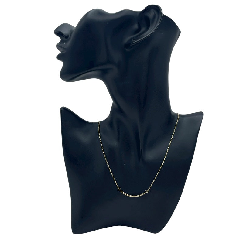 ティファニー TIFFANY＆CO Tスマイルネックレススモール ゴールド Au750 ジュエリー