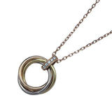 カルティエ Cartier トリニティダイヤネックレス ゴールドxピンクゴールドxホワイトゴールド 750 ジュエリー