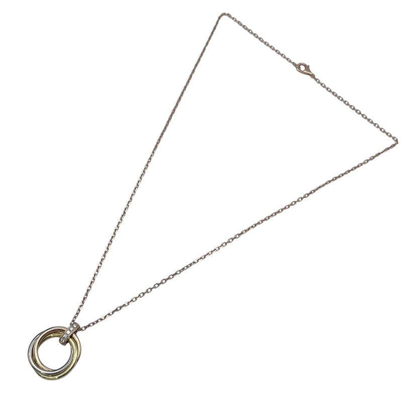 カルティエ Cartier トリニティダイヤネックレス ゴールドxピンクゴールドxホワイトゴールド 750 ジュエリー