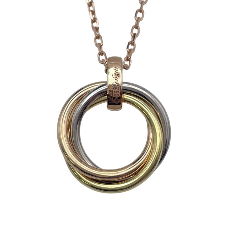 カルティエ Cartier トリニティダイヤネックレス ゴールドxピンクゴールドxホワイトゴールド 750 ジュエリー