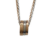 カルティエ Cartier ラブスリーフープネックレス ゴールドxピンクゴールド 750 ジュエリー