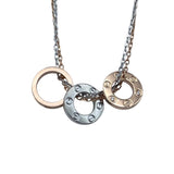 カルティエ Cartier ラブスリーフープネックレス ゴールドxピンクゴールド 750 ジュエリー