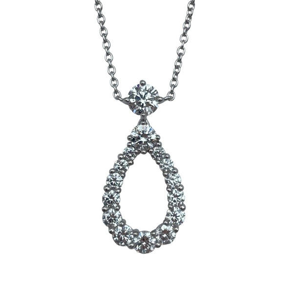 ハリーウィンストン HARRY WINSTON ループネックレスエクストララージ プラチナ Pt950 ジュエリー