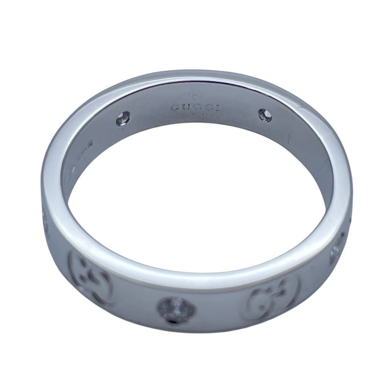 グッチ GUCCI アイコンリング ホワイトゴールド 750 ジュエリー