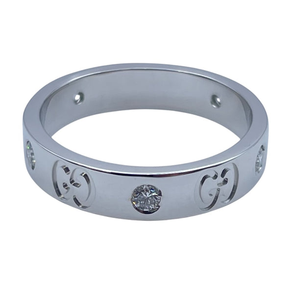 グッチ GUCCI アイコンリング ホワイトゴールド 750 ジュエリー