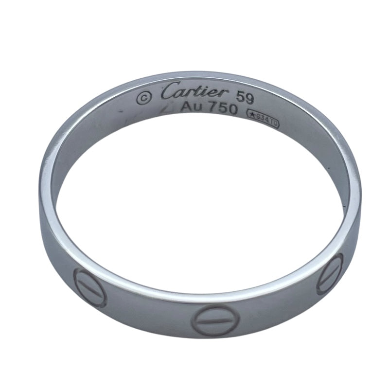 カルティエ Cartier ミニラブリング ホワイトゴールド Au750 ジュエリー