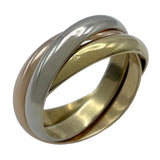 カルティエ Cartier トリニティリング ゴールドxピンクゴールドxホワイトゴールド 750 ジュエリー