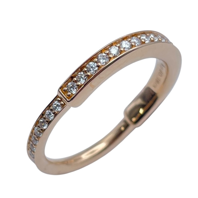 ティファニー TIFFANY＆CO ロックリングパヴェダイヤ ピンクゴールド Au750 ジュエリー