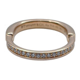 ティファニー TIFFANY＆CO ロックリングパヴェダイヤ ピンクゴールド Au750 ジュエリー