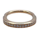 ティファニー TIFFANY＆CO ロックリングパヴェダイヤ ピンクゴールド Au750 ジュエリー