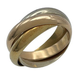 カルティエ Cartier トリニティリング ゴールドxピンクゴールドxホワイトゴールド 750 ジュエリー