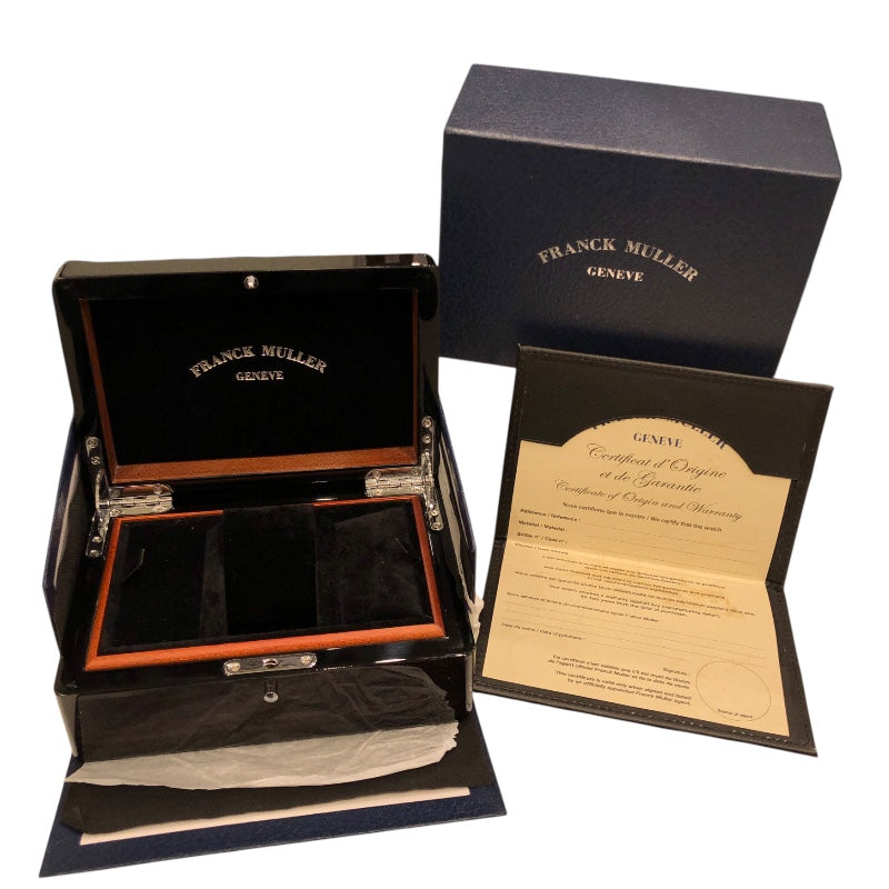 フランク・ミュラー FRANCK MULLER ﾛﾝｸﾞｱｲﾗﾝﾄﾞ ﾚﾘｰﾌ ﾎﾜｲﾄｼｪﾙ 902QZRELMOPP SS/純正ベルト レディース 腕時計