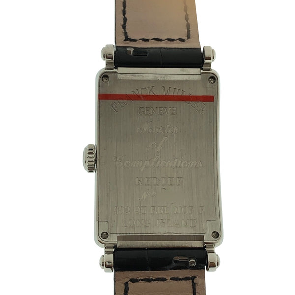 フランク・ミュラー FRANCK MULLER ﾛﾝｸﾞｱｲﾗﾝﾄﾞ ﾚﾘｰﾌ ﾎﾜｲﾄｼｪﾙ 902QZRELMOPP SS/純正ベルト レディース 腕時計