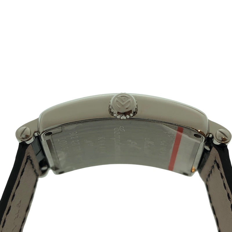 フランク・ミュラー FRANCK MULLER ﾛﾝｸﾞｱｲﾗﾝﾄﾞ ﾚﾘｰﾌ ﾎﾜｲﾄｼｪﾙ 902QZRELMOPP SS/純正ベルト レディース 腕時計