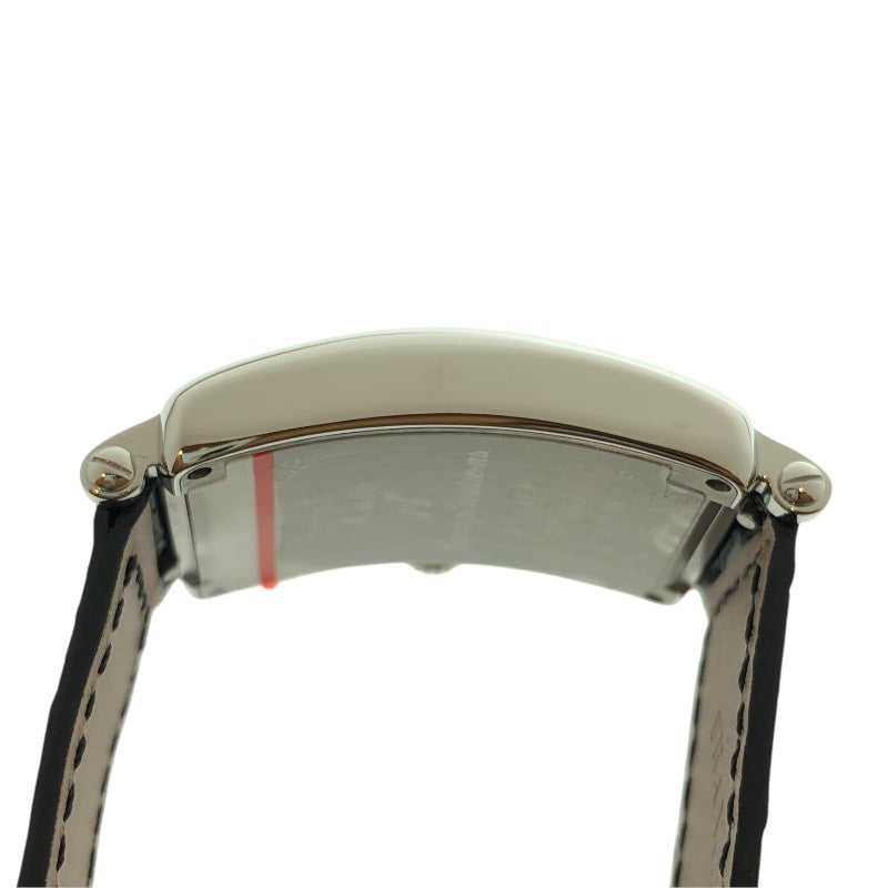 フランク・ミュラー FRANCK MULLER ﾛﾝｸﾞｱｲﾗﾝﾄﾞ ﾚﾘｰﾌ ﾎﾜｲﾄｼｪﾙ 902QZRELMOPP SS/純正ベルト レディース 腕時計