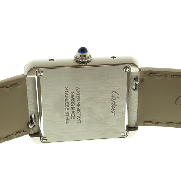 カルティエ Cartier タンクソロSM WSTA0030 SS/レザー レディース 腕時計