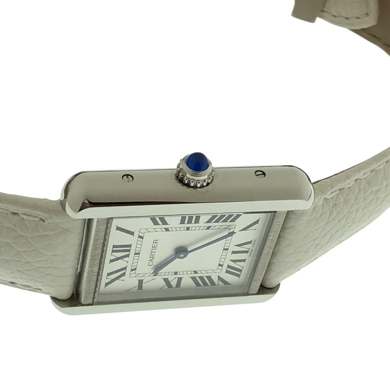 カルティエ Cartier タンクソロSM WSTA0030 SS/レザー レディース 腕時計