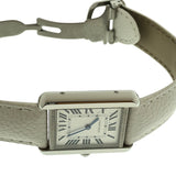 カルティエ Cartier タンクソロSM WSTA0030 SS/レザー レディース 腕時計