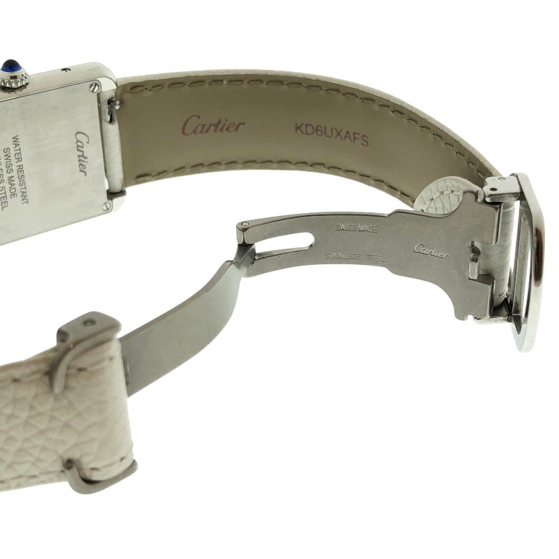 カルティエ Cartier タンクソロSM WSTA0030 SS/レザー レディース 腕時計