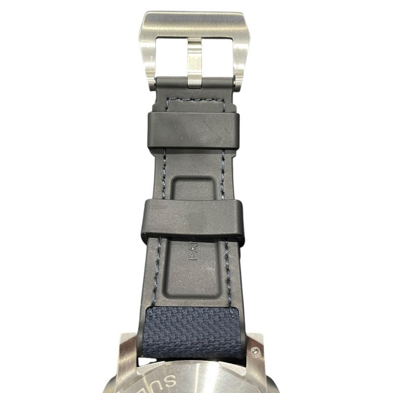 パネライ PANERAI サブマーシブル　クアランタ　クアトロルナ・ロッサ PAM01391 ブルー SS/ラバーベルト メンズ 腕時計