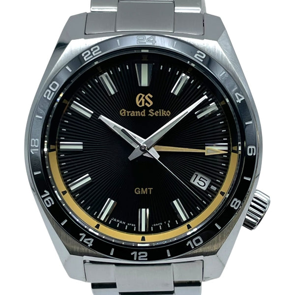 グランドセイコー Grand Seiko スポーツコレクション 9Fクォーツ GMT SBGN023 ブラック SS/セラミック クオーツ メンズ 腕時計