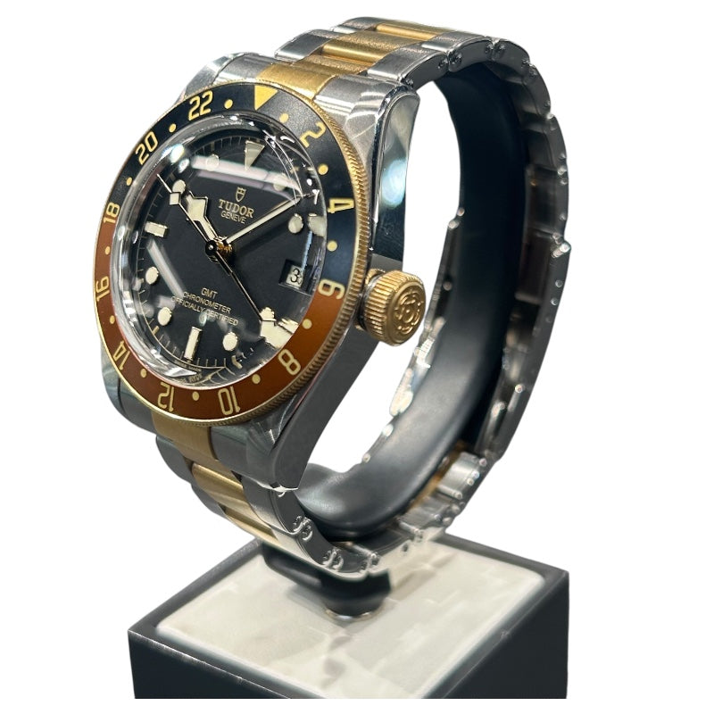 チューダー/チュードル TUDOR ブラックベイ GMT S＆G 79833MN YG/SS メンズ 腕時計