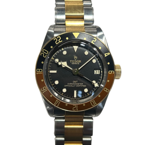 チューダー/チュードル TUDOR ブラックベイ GMT S＆G 79833MN YG/SS メンズ 腕時計