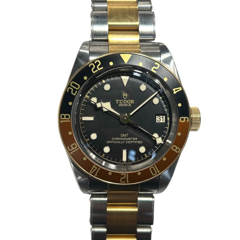 チューダー/チュードル TUDOR ブラックベイ GMT S＆G 79833MN YG/SS メンズ 腕時計