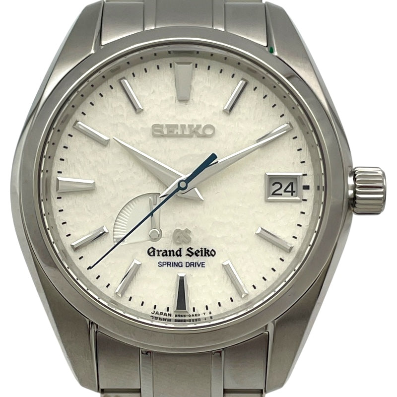 グランドセイコー Grand Seiko ヘリテージコレクション スプリングドライブ SBGA011 ホワイト チタン 自動巻き メンズ 腕時計