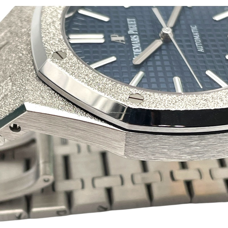 オーデマ・ピゲ AUDEMARS PIGUET ロイヤルオーク フロステッド ゴールド 世界200本限定 15410BC.GG.1224BC.01 ブルー WG 自動巻き メンズ 腕時計