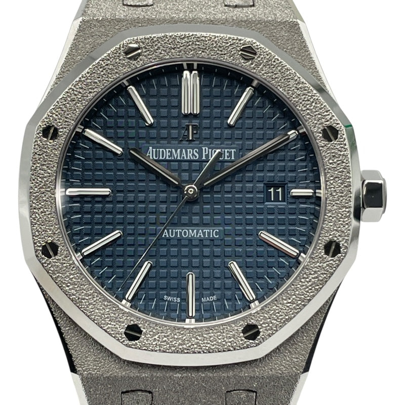 オーデマ・ピゲ AUDEMARS PIGUET ロイヤルオーク フロステッド ゴールド 世界200本限定 15410BC.GG.1224BC.01 ブルー WG 自動巻き メンズ 腕時計
