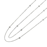 カルティエ Cartier ロングダムールダイヤネックレス ホワイトゴールド 750 ジュエリー