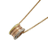 ブルガリ BVLGARI ビーゼロワンパーフェクトミステイクネックレス ゴールドxピンクゴールドxホワイトゴールド 750 ジュエリー