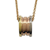 ブルガリ BVLGARI ビーゼロワンパーフェクトミステイクネックレス ゴールドxピンクゴールドxホワイトゴールド 750 ジュエリー