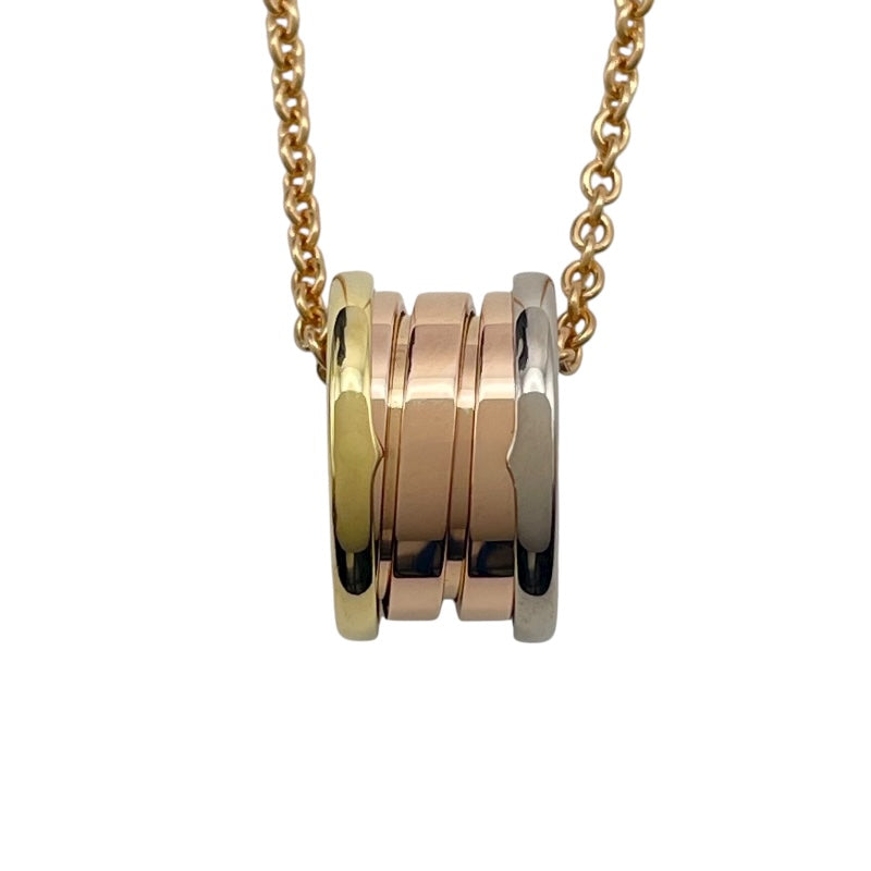 ブルガリ BVLGARI ビーゼロワンパーフェクトミステイクネックレス ゴールドxピンクゴールドxホワイトゴールド 750 ジュエリー