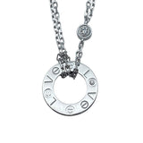 カルティエ Cartier ラブサークルネックレス2PD ホワイトゴールド 750 ダイヤモンド ジュエリー