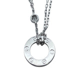 カルティエ Cartier ラブサークルネックレス2PD ホワイトゴールド 750 ダイヤモンド ジュエリー