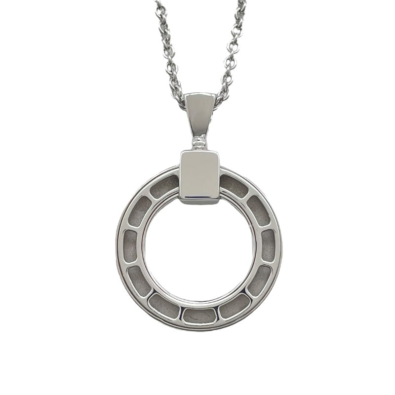 ブルガリ BVLGARI ブルガリブルガリサークルネックレス ホワイトゴールド Au750 ジュエリー