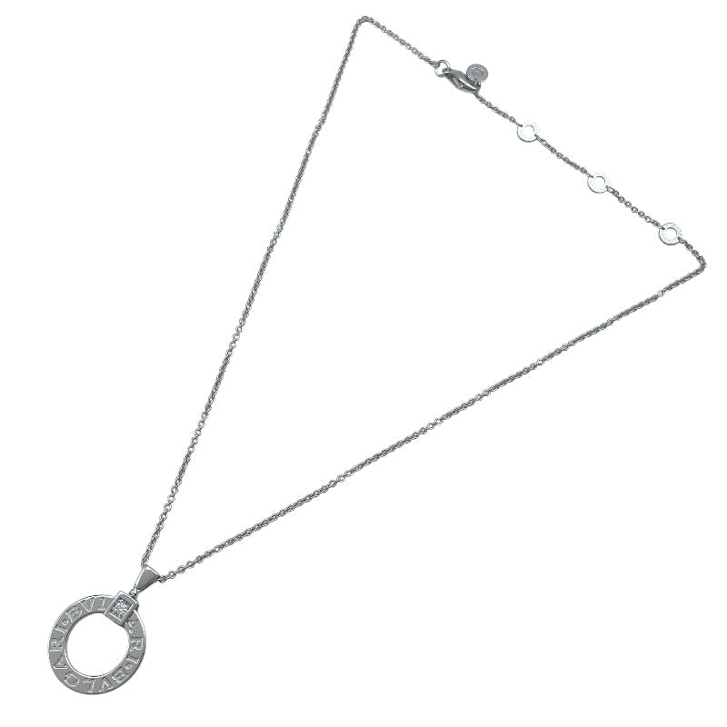 ブルガリ BVLGARI ブルガリブルガリサークルネックレス ホワイトゴールド Au750 ジュエリー