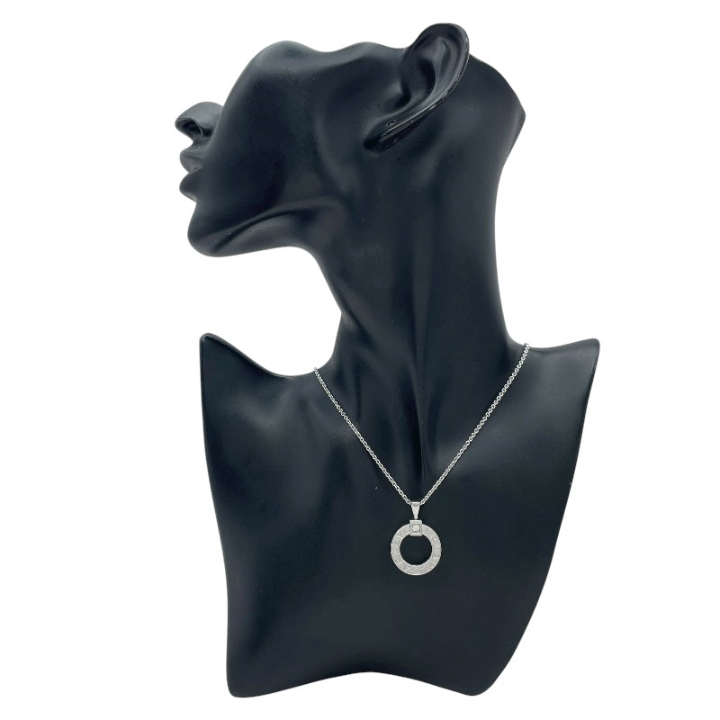 ブルガリ BVLGARI ブルガリブルガリサークルネックレス ホワイトゴールド Au750 ジュエリー