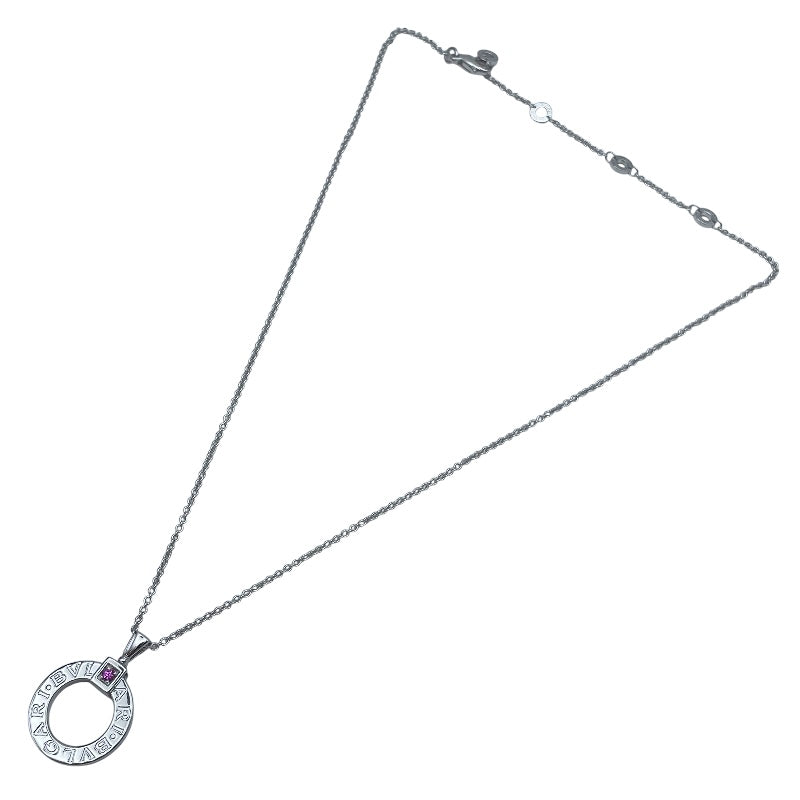 ブルガリ BVLGARI ブルガリブルガリサークルネックレス ホワイトゴールド Au750 ジュエリー